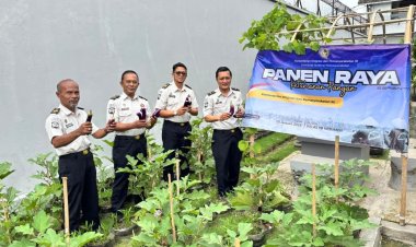 Rutan Kebumen Ikuti Panen Raya Serentak Kementerian Imigrasi dan Pemasyarakatan